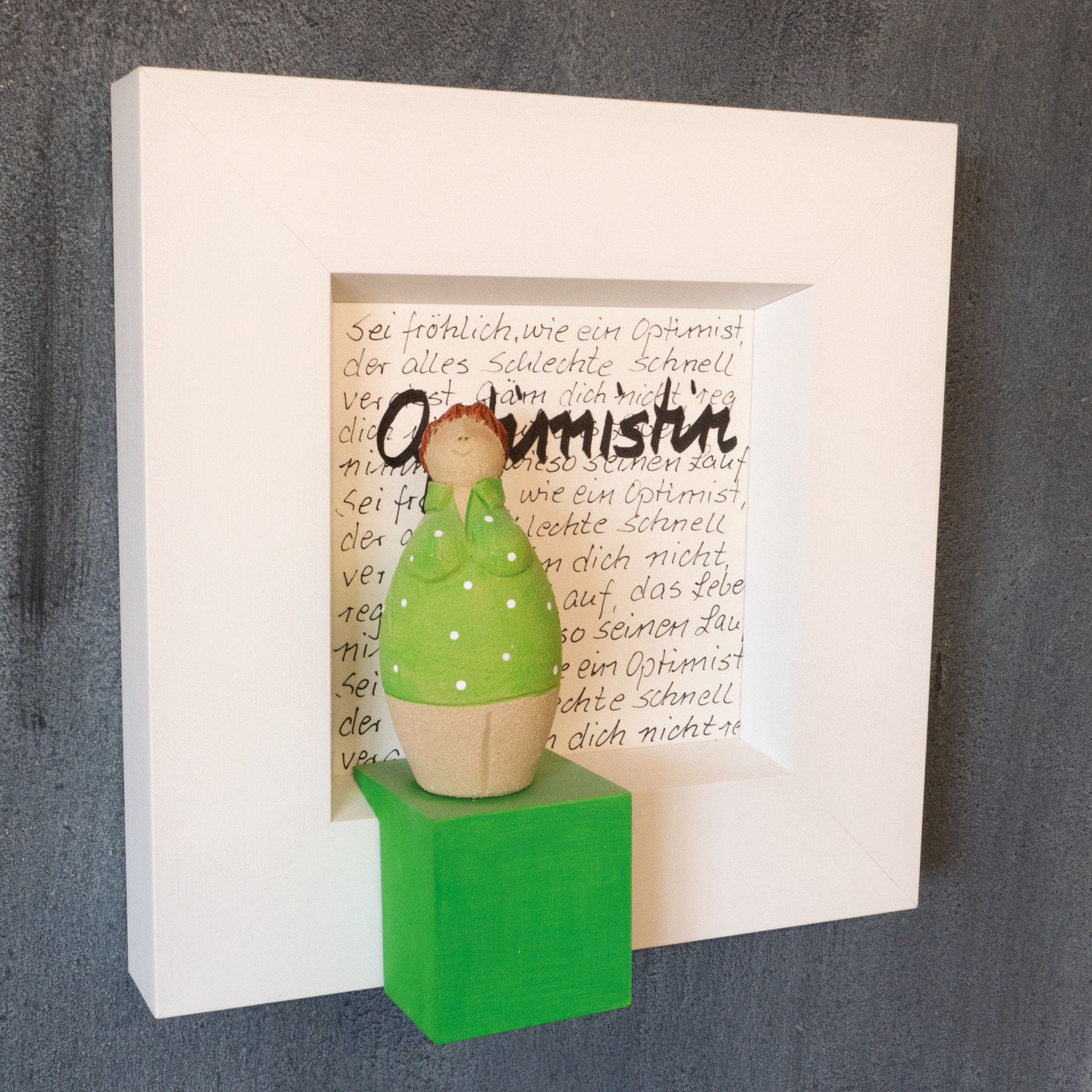 Aus dem Rahmen gefallen – Optimistin
