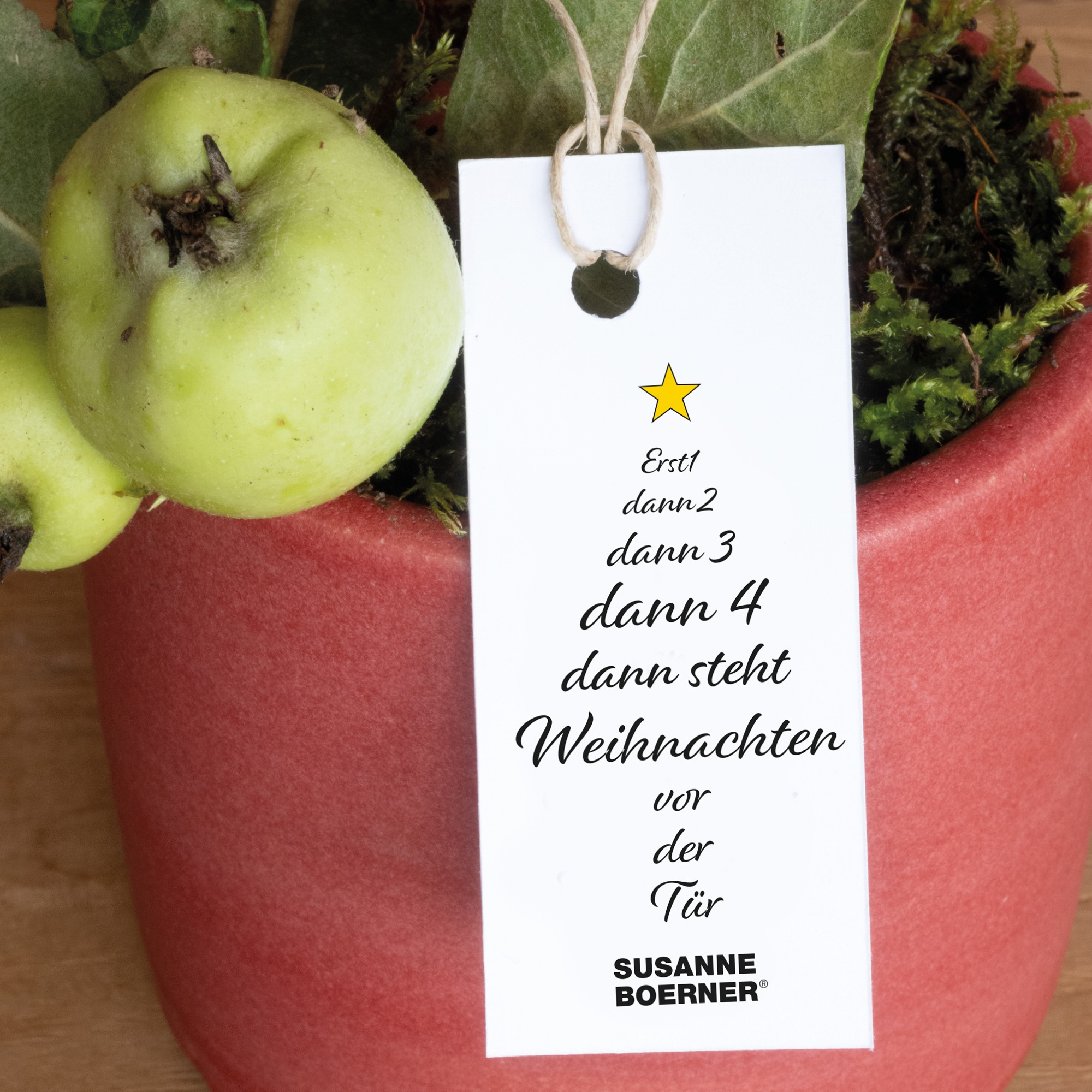 Kerzenleuchter mit Karte